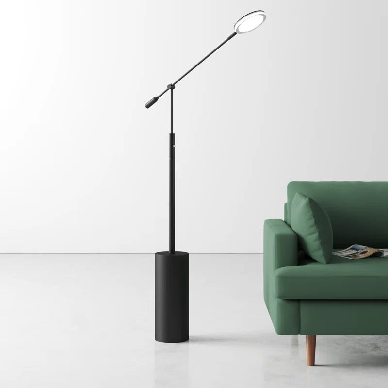 Christophe 45.5'' Black LED Task Floor Lamp