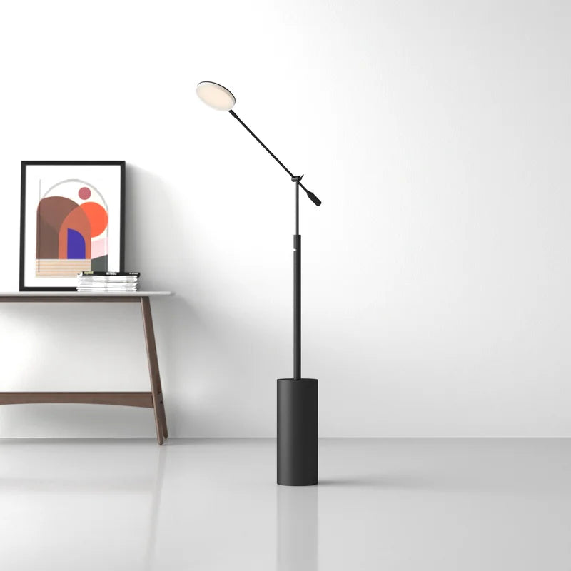 Christophe 45.5'' Black LED Task Floor Lamp