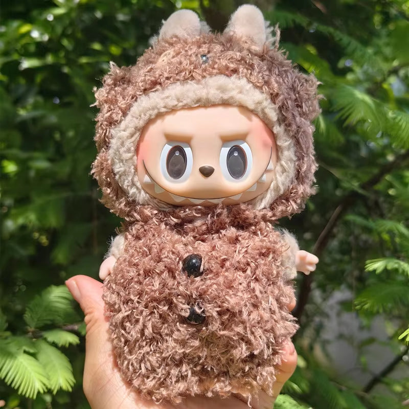 17Cm Cute Mini Plush Doll'S Clothes Outfit Accessories for Korea Kpop Exo Labubu Idol Dolls Bear Jumpsuit Clothing DIY Kids Gift