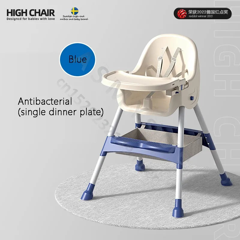 Children'S Dining Chair / Baby Eating Foldable Seat / Baby Multifunctional Lift Home Learning to Sit Dining Table Chair