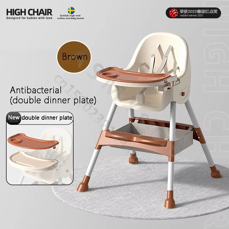 Children'S Dining Chair / Baby Eating Foldable Seat / Baby Multifunctional Lift Home Learning to Sit Dining Table Chair